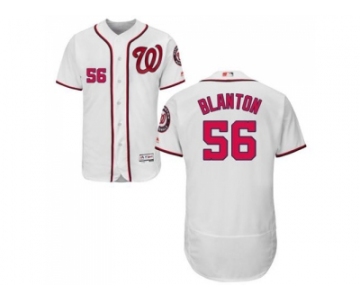 Washington Nationals #56 Joe Blanton White Flexbase Authentic Collection Stitched MLB Jersey