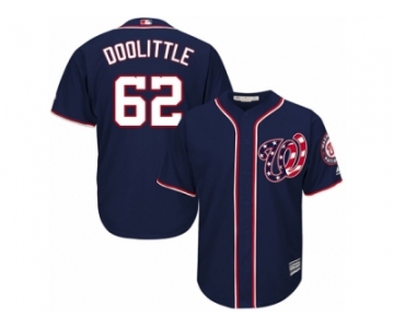 Washington Nationals #62 Sean Doolittle Replica Navy Blue Alternate 2 Cool Base MLB Jersey