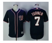 Washington Nationals #7 Trea Turner Navy Blue New Cool Base Stitched MLB Jersey