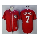 Washington Nationals #7 Trea Turner Red New Cool Base Stitched MLB Jersey