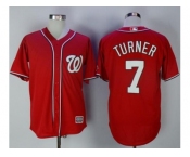 Washington Nationals #7 Trea Turner Red New Cool Base Stitched MLB Jersey