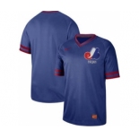 Men's Expos Blank Royal Cooperstown Collection Stitched Baseball Jersey