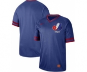 Men's Expos Blank Royal Cooperstown Collection Stitched Baseball Jersey