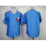 mlb jerseys montreal expos blank blue