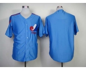 mlb jerseys montreal expos blank blue