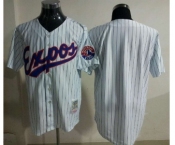 mlb jerseys montreal expos blank white[2013 new blue strip]