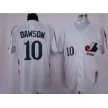 mlb montreal expos #10 andre dawson 1982 white m&n