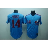 mlb montreal expos  #14 rose m&n  blue