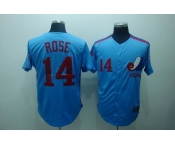 mlb montreal expos  #14 rose m&n  blue