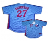 mlb montreal expos #27 guerrero m&n blue