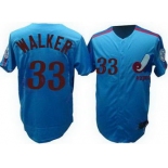 mlb montreal expos #33 walker m&n blue