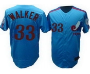 mlb montreal expos #33 walker m&n blue