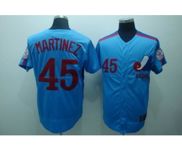 mlb montreal expos #45  martinez m&n blue