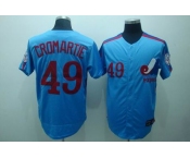 mlb montreal expos #49  cromartie m&n blue