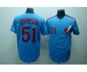 mlb montreal expos #51  johnson m&n blue