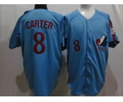 mlb montreal expos #8 carter 1982 m&n blue