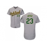 Men Oakland Athletics #23 Matt Joyce Grey Flexbase Authentic Collection Stitched MLB Jersey