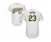 Men Oakland Athletics #23 Matt Joyce White Flexbase Authentic Collection Stitched MLB Jersey