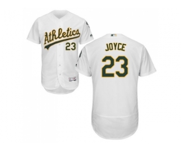 Men Oakland Athletics #23 Matt Joyce White Flexbase Authentic Collection Stitched MLB Jersey