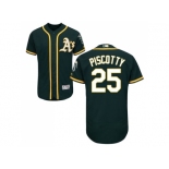 Men Oakland Athletics #25 Stephen Piscotty Green Flexbase Authentic Collection Stitched MLB Jersey