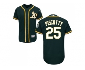 Men Oakland Athletics #25 Stephen Piscotty Green Flexbase Authentic Collection Stitched MLB Jersey