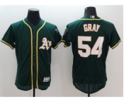 Men Oakland Athletics #54 Sonny Gray Majestic Green Flexbase Authentic Collection Player Jersey