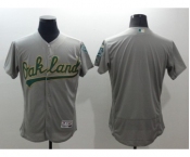 Men Oakland Athletics Blank Majestic Gray Flexbase Authentic Collection Team Jersey