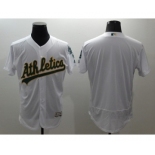 Men Oakland Athletics Blank Majestic White Flexbase Authentic Collection Team Jersey