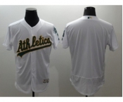 Men Oakland Athletics Blank Majestic White Flexbase Authentic Collection Team Jersey