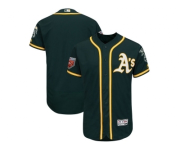 Men Oakland Athletics Customized Majestic Green 2018 Spring Training Flex Base Team Jersey