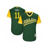 Men's 2017 Little League World Series Athletics #11 Rajai Davis Raj Green Jersey