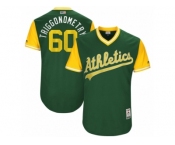 Men's 2017 Little League World Series Athletics #60 Andrew Triggs Triggonometry Green Jersey