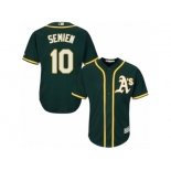 Men's Majestic Oakland Athletics #10 Marcus Semien Replica Green Alternate 1 Cool Base MLB Jersey