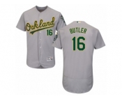 Men's Majestic Oakland Athletics #16 Billy Butler Grey Flexbase Authentic Collection MLB Jersey