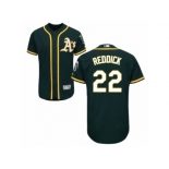 Men's Majestic Oakland Athletics #22 Josh Reddick Green Flexbase Authentic Collection MLB Jersey