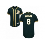 Men's Majestic Oakland Athletics #8 Joe Morgan Green Flexbase Authentic Collection MLB Jersey