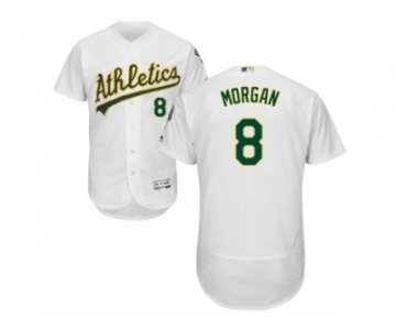 Men's Majestic Oakland Athletics #8 Joe Morgan White Flexbase Authentic Collection MLB Jersey