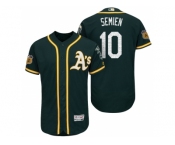 Men's Oakland Athletics #10 Marcus Semien 2017 Spring Training Flex Base Authentic Collection Stitched Baseball Jersey