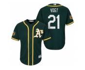 Men's Oakland Athletics #21 Stephen Vogt 2017 Spring Training Cool Base Stitched MLB Jersey