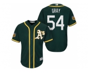 Men's Oakland Athletics #54 Sonny Gray 2017 Spring Training Cool Base Stitched MLB Jersey