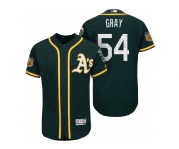 Men's Oakland Athletics #54 Sonny Gray 2017 Spring Training Flex Base Authentic Collection Stitched Baseball Jersey