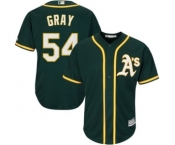 Men's Oakland Athletics #54 Sonny Gray Majestic Athletic Green Cool Base Player Jersey