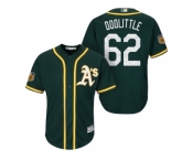 Men's Oakland Athletics #62 Sean Doolittle 2017 Spring Training Cool Base Stitched MLB Jersey