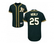 Oakland Athletics #25 Ryon Healy Green Flexbase Authentic Collection MLB Jersey