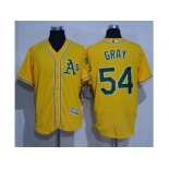 Oakland Athletics #54 Sonny Gray Gold Flexbase Authentic Collection Stitched Baseball Jersey