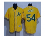 Oakland Athletics #54 Sonny Gray Gold Flexbase Authentic Collection Stitched Baseball Jersey