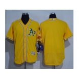 Oakland Athletics Blank Gold Flexbase Authentic Collection Stitched Baseball Jersey