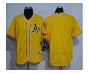 Oakland Athletics Blank Gold Flexbase Authentic Collection Stitched Baseball Jersey