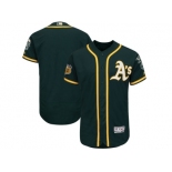 Oakland Athletics Blank Green 2017 Spring Training Flexbase Authentic Collection Stitched Baseball Jersey