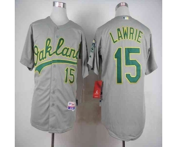 mlb jerseys oakland athletics #15 lawrie grey[lawrie]